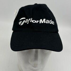 Taylor Made Mens Performance Hat OSFA Black Adjustable Golf Cap‎ Embroidered NEW